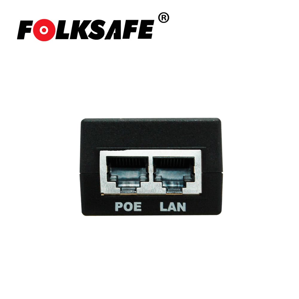 INYECTOR POE FOLKSAFE FS-48D500 / FAST ETHERNET / 802.3AF / ENTRADA DE VOLTAJE 100-240VAC / SALIDA DE VOLTAJE 48VCD, 0.5A - IDEAL PARA VIDEO IP - Miniatura 3