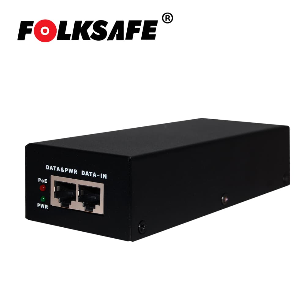 INYECTOR POE FOLKSAFE FS-53D1300 / GIGABIT  / 802.3BT / 70 WATTS / ENTRADA DE VOLTAJE 100-240VAC / SALIDA DE VOLTAJE 53VDC, 1.3A - Miniatura 2
