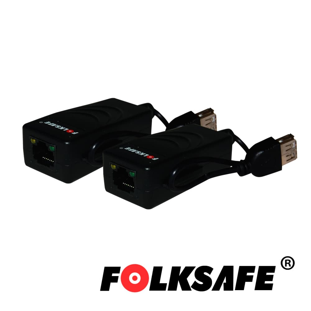 EXTENSOR USB FOLKSAFE FS-6201U TRANSMISOR/RECEPTOR, PERMITE EXTENDER DISPOSITIVOS USB O HUB HASTA 200MTS USB 1.1 Y HASTA 100MTS EN USB 2.0 UTILIZANDO CABLE UTP CAT 5E/6(RECOMENDABLE 100% COBRE) - Miniatura 2