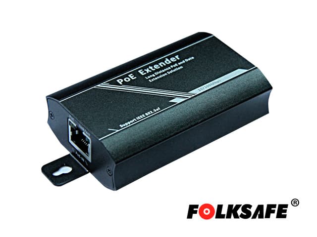 EXTENSOR POE+ FOLKSAFE FS-PSE1001-E 802.3AF 100MTS / NO REQUIERE FUENTE DE ALIMENTACION / MAXIMO 3 EXTENSORES EN CASCADA - Miniatura 2