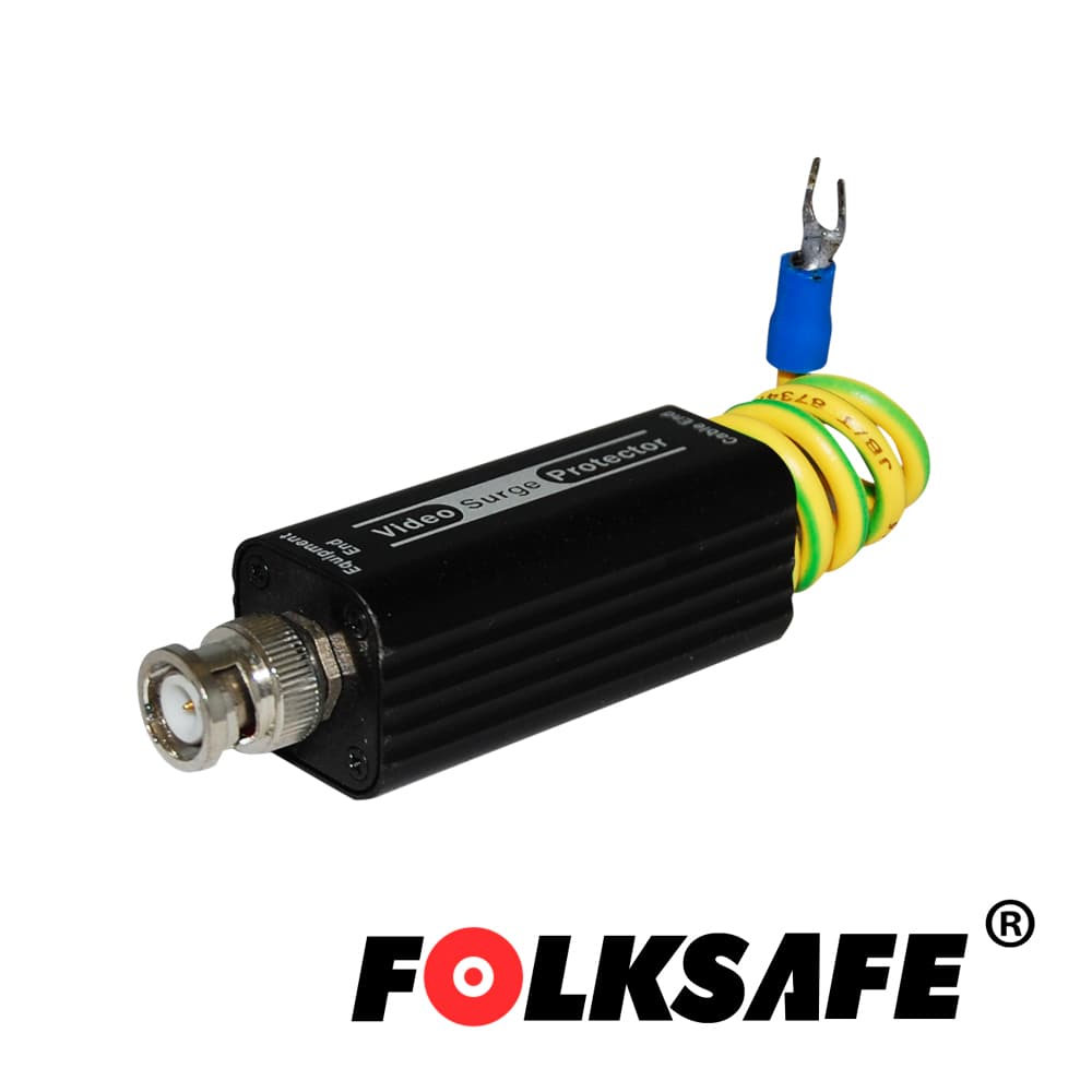 PROTECTOR DE VOLTAJE FOLKSAFE FS-SP3001U, PROTEGE CONTRA SOBRETENSIONES EN VIDEO DE HASTA 10KA SOBRE CABLE COAXIAL O UTP, CONECTORES BNC HEMBRA/MACHO Y CABLE PARA CONECCION A GND, CARCASA ALEACION DE ALUMINIO MEDIDAS DE 60 X 25 X 25 MM - Miniatura 2