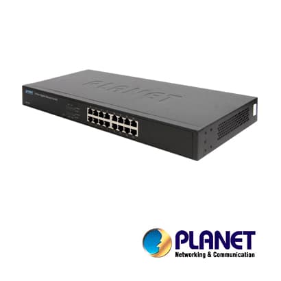 SWITCH 16 PUERTO RJ45 GIGABIT ETHERNET / VELOCIDAD DE TRANSMISION DE 10/100/1000 MBPS / PLANET GSW-1601 / NO ADMINISTRABLE / AUTONEGOCIACION DE PUERTOS / CONSUMO DE 9W / INTERRUPTOR DIP SWITCH (VLAN, ESTANDAR, CONTROL DE FLUJO, AMPLIAR DISTANCIA) / R - Miniatura 4
