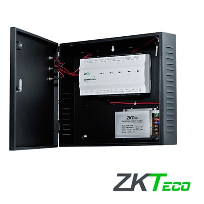 PANEL DE CONTROL DE ACCESO AVANZADO GREENLABEL ZKTECO INBIO460PROBOX KIT CON GABINETE Y FUENTE 4PUERTAS/ 8 LECTORAS/20,000HUELLAS/60,000TARJETAS/100,00 REGISTROS,TCPIP/RS485/LECTORAS:KR502E/KR502ERS/KR503E FR1200/FR1500/ 4 ENTRADAS Y SALIDAS AUXILIAR - Miniatura 2