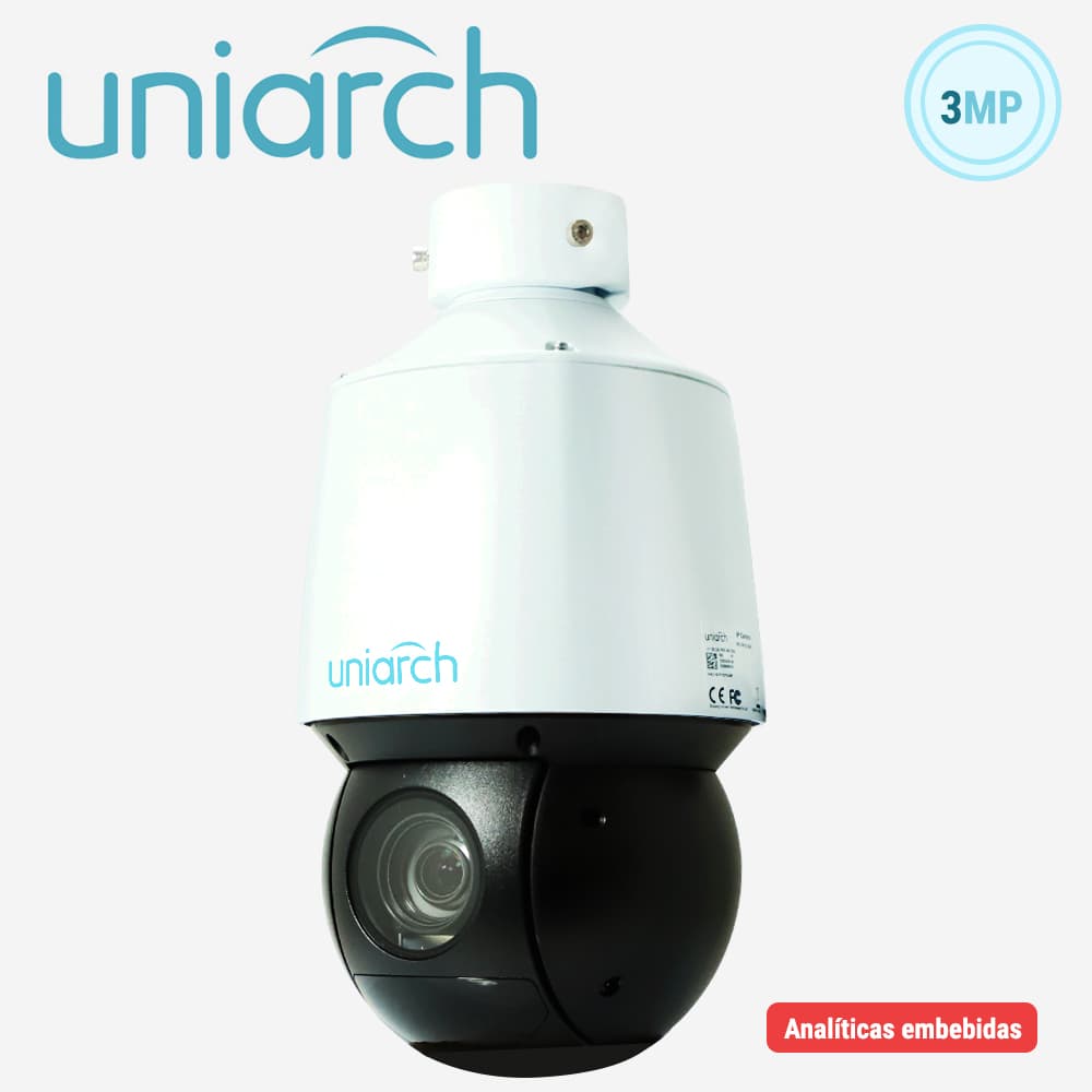 CAMARA IP PTZ UNIARCH IPC-P413-X20K / 3MP / ULTRA265/ LENTE MOTORIZADO 5-100 MM / WDR / ZOOM 20X / IR 100M / POE AT / 12VCD / ANALITICAS DE VIDEO DETECCION FACIAL / SIP / CONTEO DE PERSONAS / AUTOTRACKING / HASTA 1024 PRESETS / PATRULLAJE/CRUCERO / R - Miniatura 3