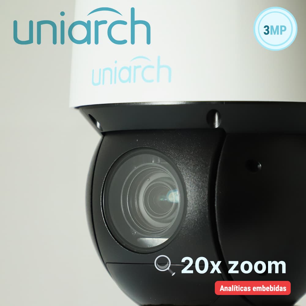 CAMARA IP PTZ UNIARCH IPC-P413-X20K / 3MP / ULTRA265/ LENTE MOTORIZADO 5-100 MM / WDR / ZOOM 20X / IR 100M / POE AT / 12VCD / ANALITICAS DE VIDEO DETECCION FACIAL / SIP / CONTEO DE PERSONAS / AUTOTRACKING / HASTA 1024 PRESETS / PATRULLAJE/CRUCERO / R - Miniatura 4