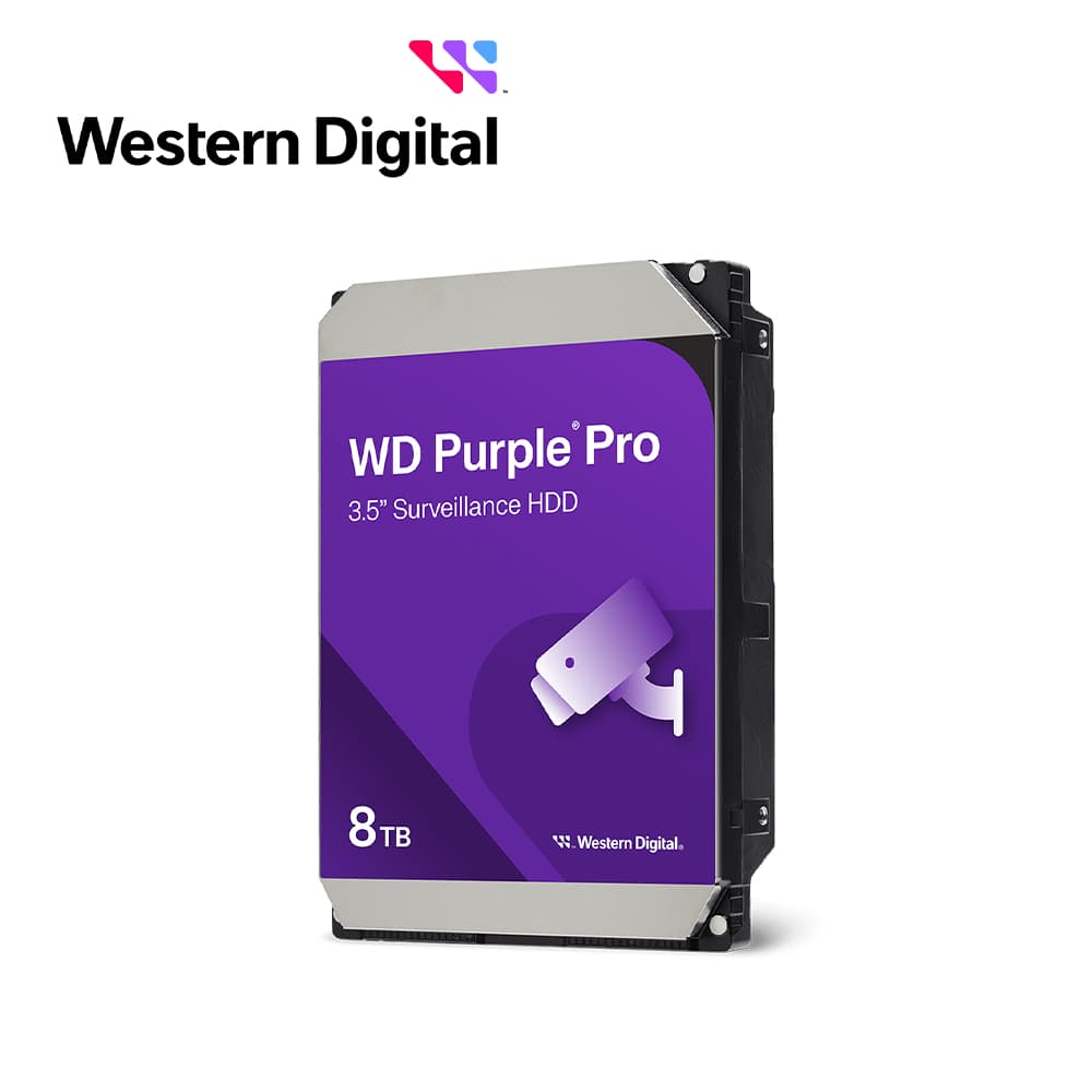 DISCO DURO DD 8TB SATA WD PURPLE PRO WD8002PURP 24/7 OPTIMIZADO PARA VIDEOVIGILANCIA SATA III 6GB/S 7200RPM CACHE 256MB COMPATIBLE CON DVR Y NVR DE CUALQUIER MARCA - Miniatura 2