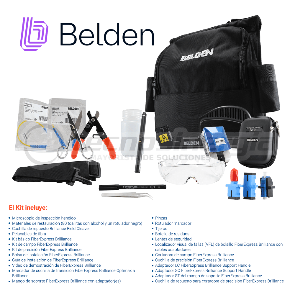 KIT DE TERMINADO FIBRA OPTICA BELDEN AX104271 / PARA CONECTORES BRILLIANCE - Miniatura 7