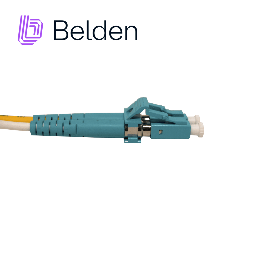 JUMPER DE FIBRA OPTICA MULTIMODO BELDEN FP3LDLD003M / INTERIOR / AQUA / OM3 / LC DUPLEX - LC DUPLEX / 50/125 MICRAS / OFNR / 3 METROS - Miniatura 4