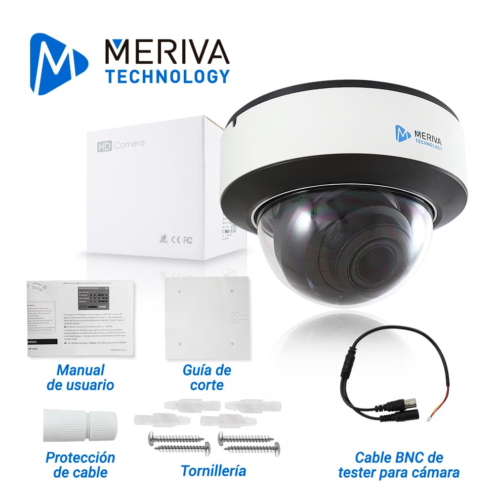 CAMARA IP DOMO MERIVA TECHNOLOGY MVD-EB200ZA / 2 MP / H.265+ / LENTE MOTORIZADO  2.8 - 12MM / 30 - 50M IR / IP67 / IK10 / METALICA / 12 VCD / POE / SOPORTA MICRO SD HASTA 256 GB (NO INCLUIDA) / 1 ENTRADA + 1 SALIDA DE AUDIO / 1 ENTRADA + 1 SALIDA DE  - Miniatura 4