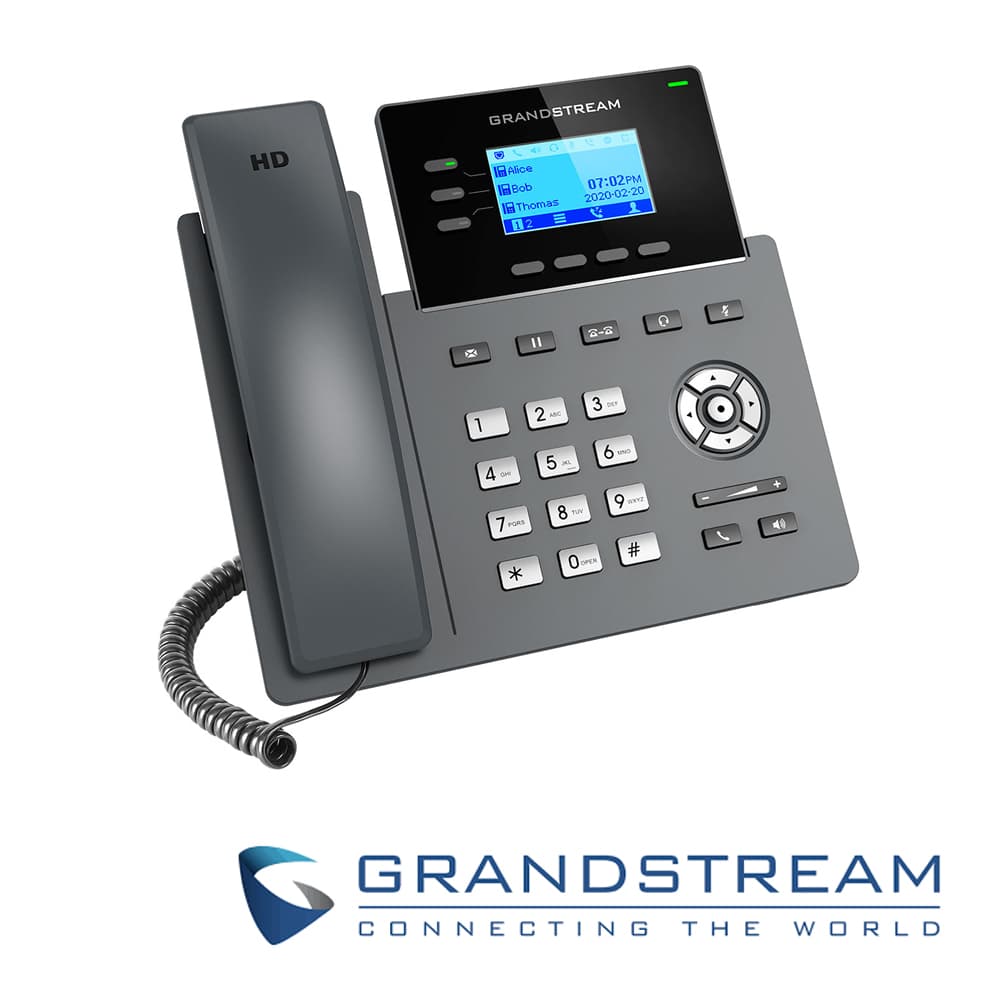 TELEFONO IP GRADO CARRIER GRANDSTREAM GRP2603P / 6 CUENTAS SIP / 3 LINEAS / PANTALLA LCD / CONFERENCIA DE 5 VIAS / 2 PUERTOS 10/100/1,000MBPS / GESTION Y APROVISIONAMIENTO GDMS / ALIMENTACION POE AF - Miniatura 2