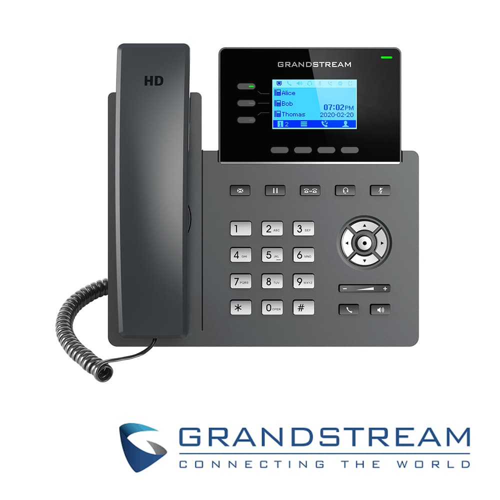 TELEFONO IP GRADO CARRIER GRANDSTREAM GRP2603P / 6 CUENTAS SIP / 3 LINEAS / PANTALLA LCD / CONFERENCIA DE 5 VIAS / 2 PUERTOS 10/100/1,000MBPS / GESTION Y APROVISIONAMIENTO GDMS / ALIMENTACION POE AF - Miniatura 3