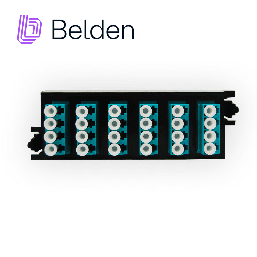 CASSETTE FX UHD BELDEN MULTIMODO FC3H12LDFS / OM3 / AQUA / LC DUPLEX / 12 PUERTOS - Miniatura 2