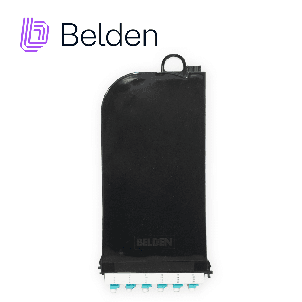 CASSETTE FX UHD BELDEN MULTIMODO FC3H12LDFS / OM3 / AQUA / LC DUPLEX / 12 PUERTOS - Miniatura 3