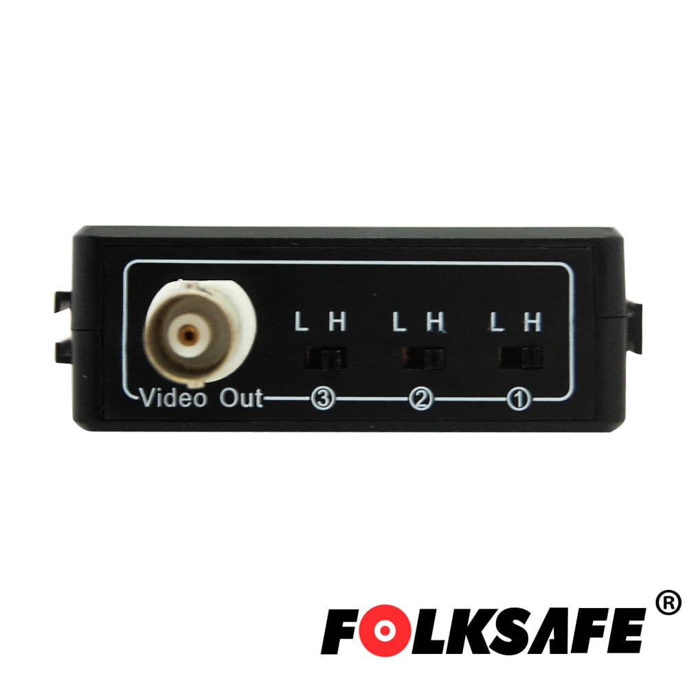 TRANSCEPTOR HD ACTIVO FS-HDA4501R FOLKSAFE UN CANAL DE VIDEO, RECOMENDABLE PARA SOLUCIONES A LARGA DISTANCIA, PUEDE SER UTILIZADO CON EL TRANSMISOR ACTIVO FS-HDA4501T ALCANZA DISTANCIA MAXIMA DE CABLEADO DE 700MTS AHD 1MP, COMPATIBLE CON TODAS LAS MA - Miniatura 3