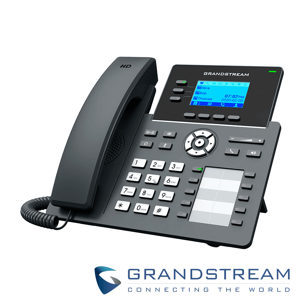 TELEFONO IP GRADO CARRIER GRANDSTREAM GRP2604P / 6 CUENTAS SIP / 3 LINEAS / PANTALLA LCD / 10 TECLAS PROGRAMABLES / CONFERENCIA DE 5 VIAS / 2 PUERTOS 10/100/1,000MBPS / GESTION Y APROVISIONAMIENTO GDMS / ALIMENTACION POE AF - Miniatura 2