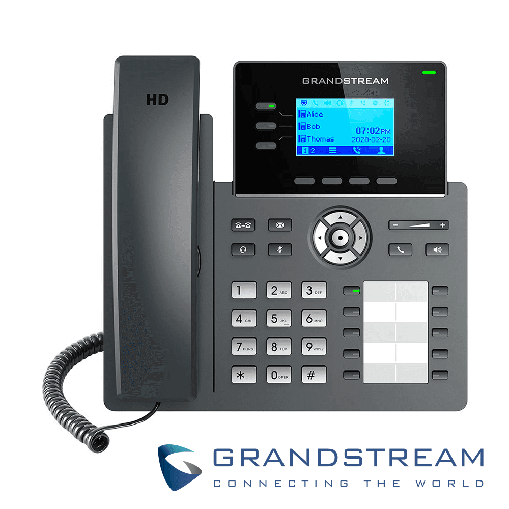 TELEFONO IP GRADO CARRIER GRANDSTREAM GRP2604P / 6 CUENTAS SIP / 3 LINEAS / PANTALLA LCD / 10 TECLAS PROGRAMABLES / CONFERENCIA DE 5 VIAS / 2 PUERTOS 10/100/1,000MBPS / GESTION Y APROVISIONAMIENTO GDMS / ALIMENTACION POE AF - Miniatura 3