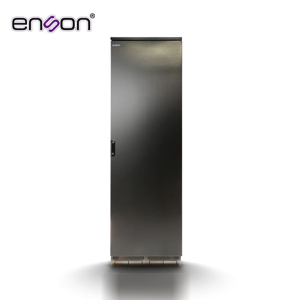 GABINETE EXTERIOR 42UR ENSON ENS-RKGB042U8 600X800 FABRICADO EN ACERO CON TIRA SELLADA EN PUERTA DELANTERA Y TRASERA  - Miniatura 4
