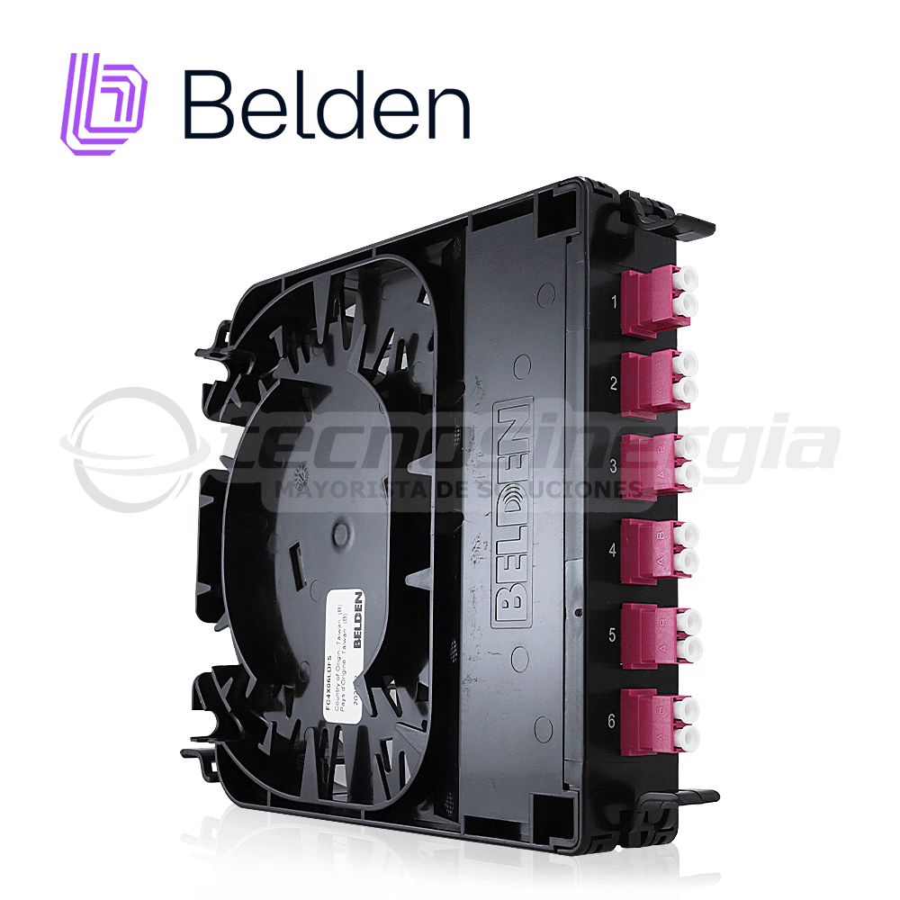 CASSETTE FX ECX BELDEN MULTIMODO FC4X06LDFS / OM4 / ERIKA VIOLETA / LC DUPLEX / 6 PUERTOS - Miniatura 2