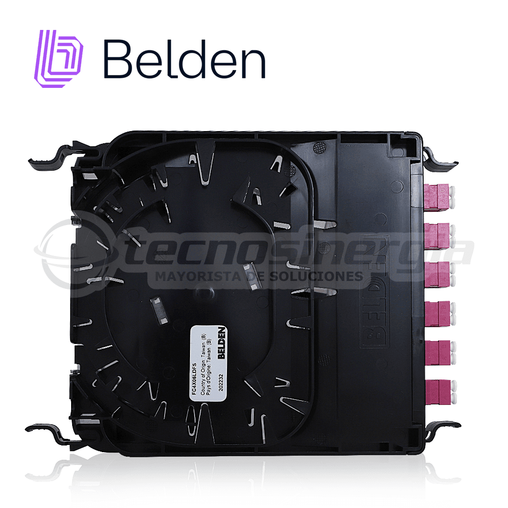 CASSETTE FX ECX BELDEN MULTIMODO FC4X06LDFS / OM4 / ERIKA VIOLETA / LC DUPLEX / 6 PUERTOS - Miniatura 5