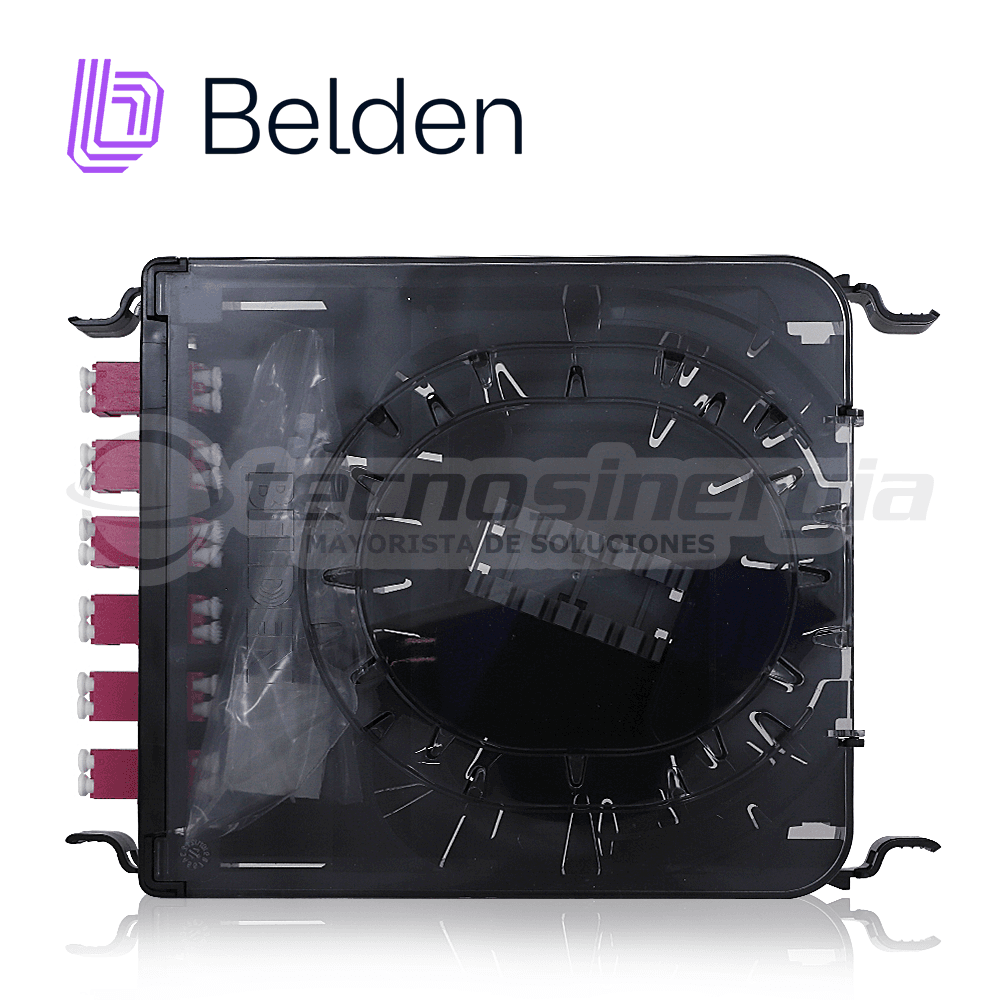 CASSETTE FX ECX BELDEN MULTIMODO FC4X06LDFS / OM4 / ERIKA VIOLETA / LC DUPLEX / 6 PUERTOS - Miniatura 6