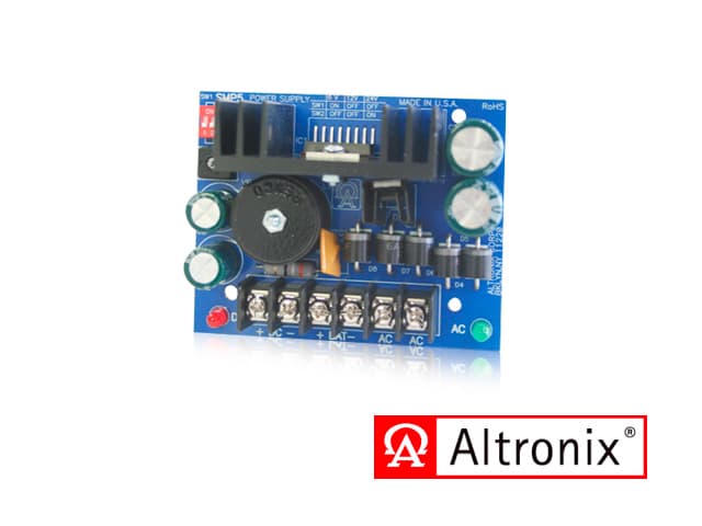 FUENTE DE ALIMENTACION/CARGADOR ALTRONIX SMP5 CONVIERTE LA ENTRADA DE BAJO VOLTAJE AC EN 6VCC, 12VCC O 24VCC A 4A DE CORRIENTE DE SUMINISTRO CONTINUO. ESTA FUENTE DE USO GENERAL TIENE UNA AMPLIA GAMA DE APLICACIONES PARA CONTROL DE ACCESO, SEGURIDAD  - Miniatura 2