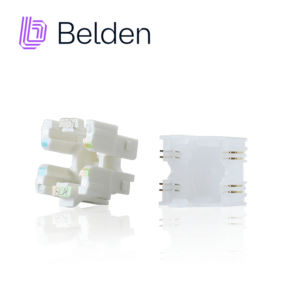 CONECTOR MODULAR JACK RJ45 CAT6 REVCONNECT BELDEN RV6MJKUTR-S1 ESTILO KEYCONNECT ROJO CLARO COMPATIBLE CON FACEPLATE AX102660,AX102655,AX102249 ESQUEMA DE CABLEADO T568A/B HERRAMIENTA COMPATIBLE RVUTT01 USO INTERIOR CALIBRE DEL CONDUCTOR 23-24 AWG - Miniatura 5