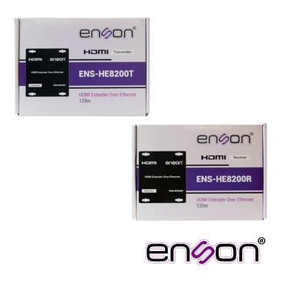 KIT TRANSMISION HDMI POR IP HASTA 100METROS O POR MEDIO DE RED. INCLUYE 1 TRANSMISOR ENS-HE8200T Y UN RECEPTOR ENS-HE8200R - Miniatura 2