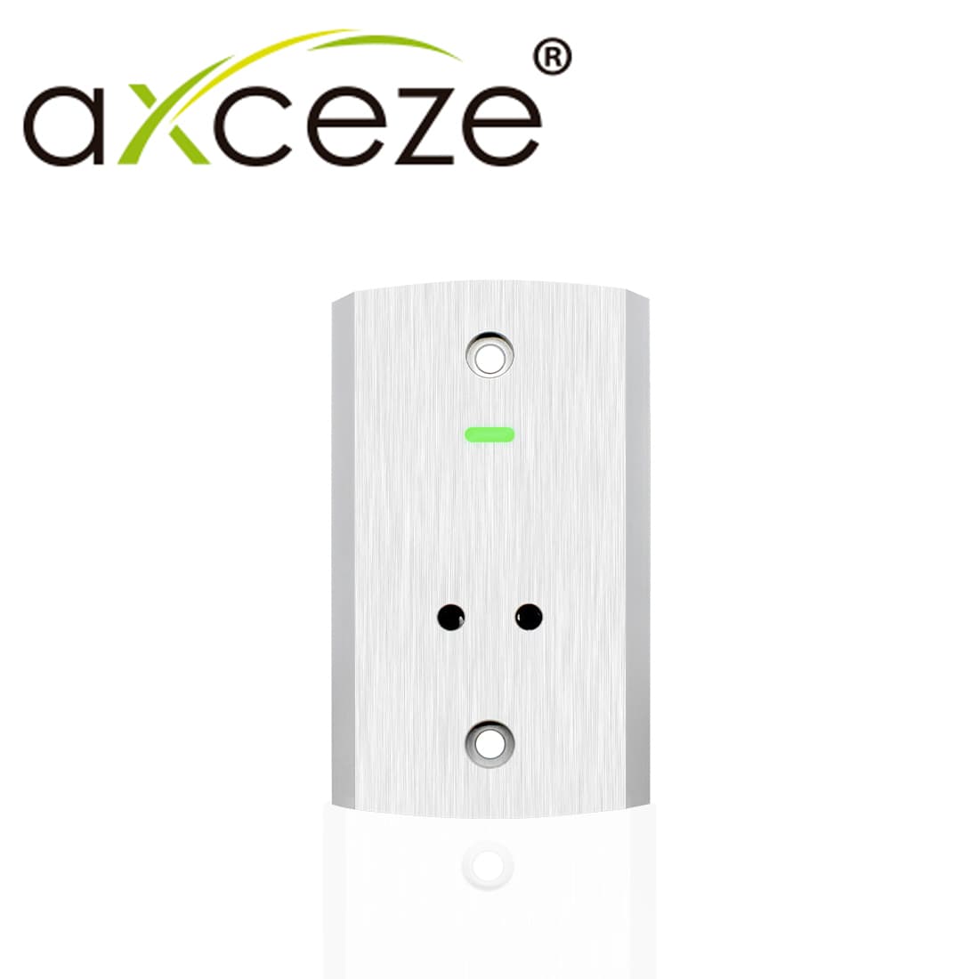 BOTON DE PERTICION DE SALIDA AX-B140 FORMATO VERTICAL CUBIERTA METALICA GRADO DE PROTECCION IP68 SOPORTA EXTERIOR TIENE LED INDICADOR DE ESTADO SE PUDEN AJUSTAR LA DISTANCIA DE ACTIVACION Y EL RETARDO PARA ABRIR LA PUERTA - Miniatura 3