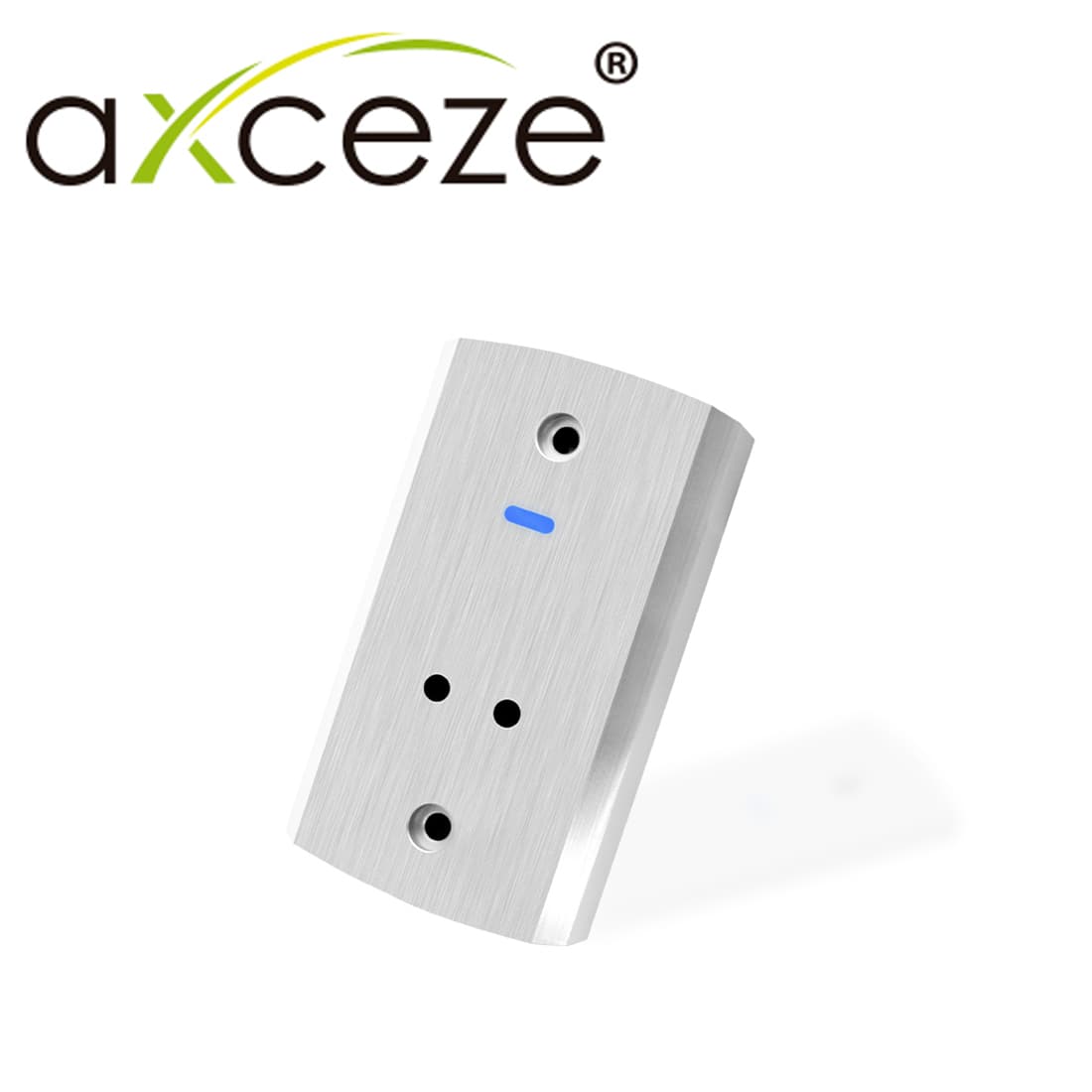 BOTON DE PERTICION DE SALIDA AX-B140 FORMATO VERTICAL CUBIERTA METALICA GRADO DE PROTECCION IP68 SOPORTA EXTERIOR TIENE LED INDICADOR DE ESTADO SE PUDEN AJUSTAR LA DISTANCIA DE ACTIVACION Y EL RETARDO PARA ABRIR LA PUERTA - Miniatura 4