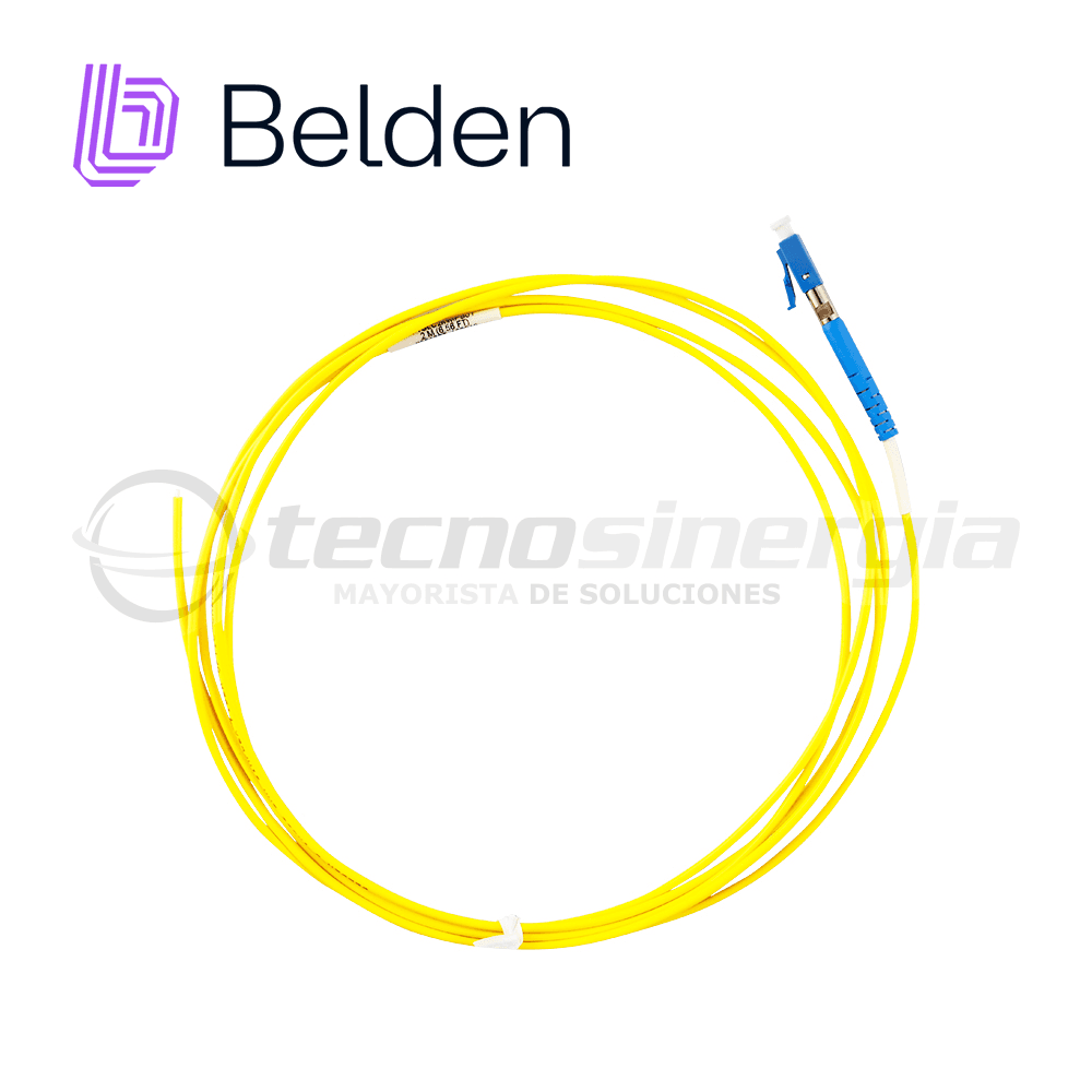 CONECTOR PIGTAIL MONOMODO BELDEN FTSLC2MMPS01 / OS2 / AMARILLO / LC SIMPLEX / 2 METROS - Miniatura 2