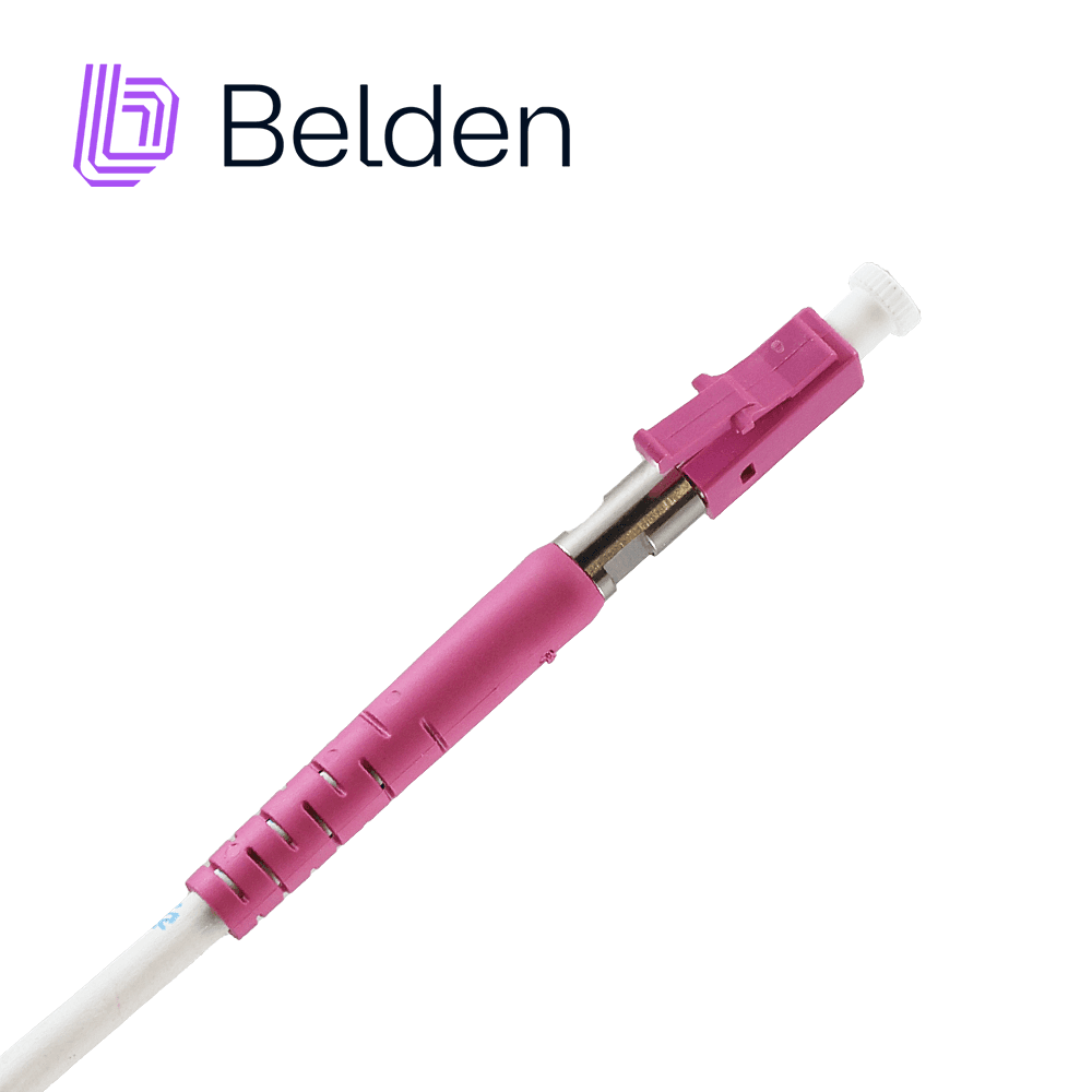 CONECTOR PIGTAIL MULTIMODOO BELDEN FT4LC2MMPS01 / OM4 / ERIKA VIOLETA / LC SIMPLEX / 2 METROS - Miniatura 3