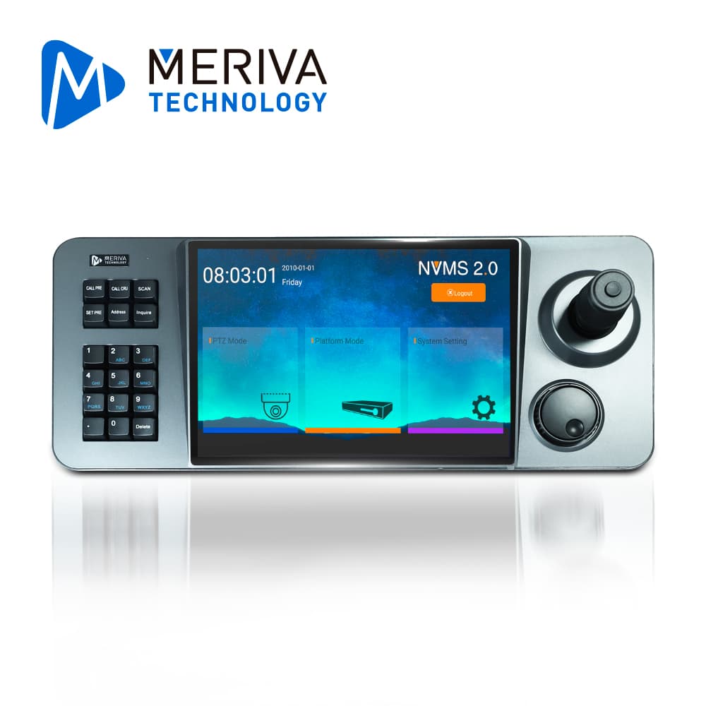 JOYSTICK MERIVA TECHNOLOGY MKB-IP23A / 10.1 PULGADAS / H.265 / 12 VCD / CONTROL DE PTZ IP POR RED  / PANTALLA TOUCH / S.O. ANDROID / HASTA 1,024 DISPOSITIVOS (CAMARAS IP) / COMPATIBLE CON DISPOSITIVOS MERIVA TECHNOLOGY Y ONVIF/ COMPATIBLE CON PLATAFO - Miniatura 3