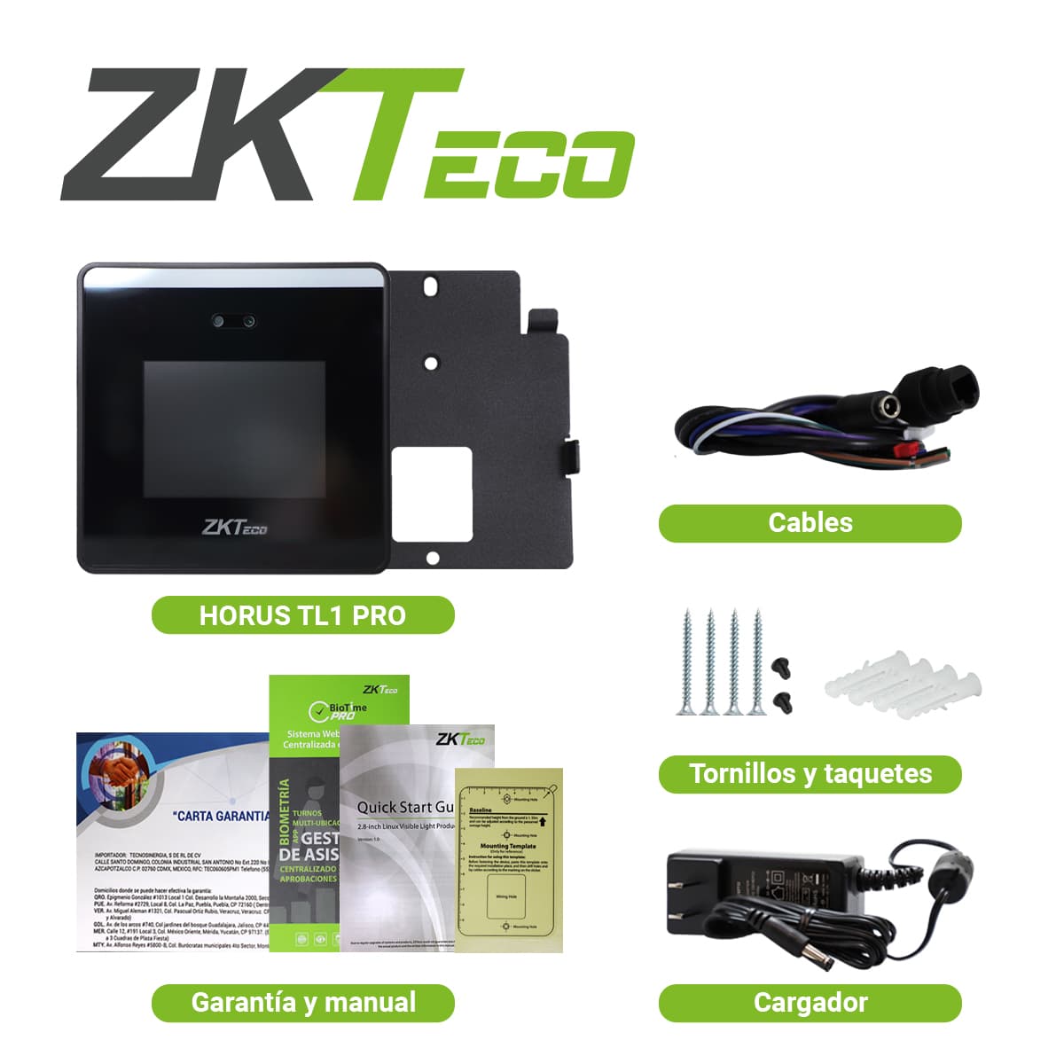 TERMINAL DE ASISTENCIA CON RECONOCIMIENTO FACIAL VISIBLE LIGHT ZKTECO HORUS TL1 PRO CAPACIDAD DE 800 ROSTROS 100, 000 EVENTOS COMUNICACION WIFI TCP/IP EQUIPADO CON SALIDA DE RELEVADOR COMPATIBLE CON BIOTIMEPRO - Miniatura 4