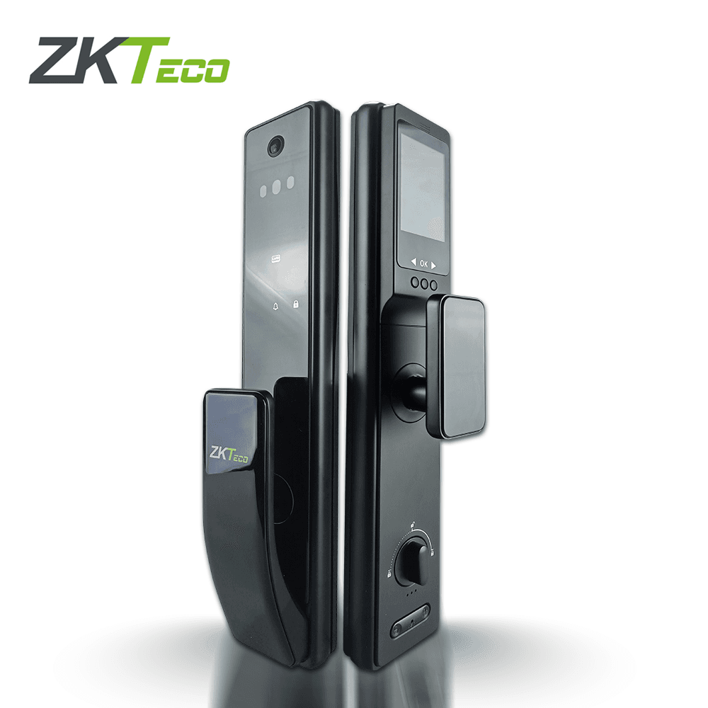 CERRADURA INTELIGENTE HBL400  ZKTECO  CON RECONOCIMIENTO FACIAL MULTI VERIFICACION CON CAPACIDAD DE 50 ROSTROS 100 HUELLAS DIGITALES 50 CONTRASEÑAS CONSTRUIDA EN ALUMINIO USO EN INTERIORES   COMUNICACION  WIFI  CON  APP  ZSMART - Miniatura 3