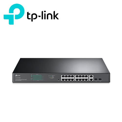 SWITCH ADMINISTRABLE TP-LINK TL-SG1218MPE / 16 PUERTOS RJ45 POE AF/AT 10/100/1000 MBPS + 2 PUERTOS GIGA SFP / POTENCIA POE TOTAL 192 W / TECNOLOGIA DE EFICIENCIA ENERGETICA / CARCASA METALICA IDEAL PARA RACK / USO INTERIOR - Miniatura 2