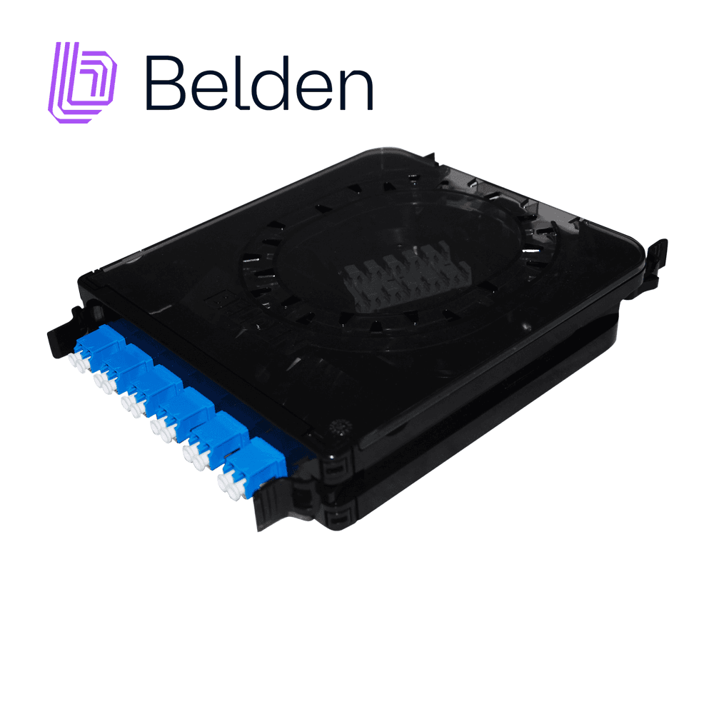 CASSETTE FX ECX BELDEN MONOMODO FCSX06LDFS / OS2 / AZUL / LC DUPLEX / 6 PUERTOS - Miniatura 2