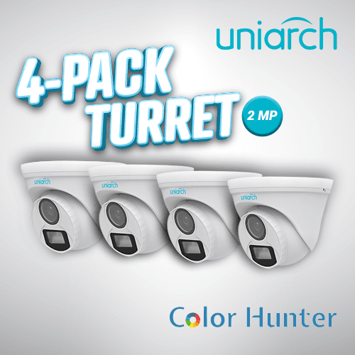 4-PACK TURRET 2MP COLORHUNTER - Miniatura 2