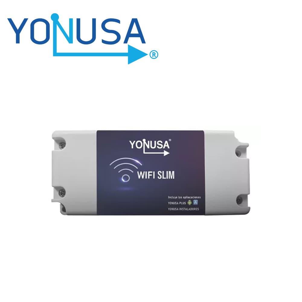 MODULO WIFI SLIM 2.4 GHZ / COMPATIBLE CON ENERGIZADORES YONUSA / ALIMENTACION 12V 1A / RELEVADOR 120 VAC 10A / FUNCION DE BOTON DE PANICO MEDIANTE LA APP YONUSA - Miniatura 2