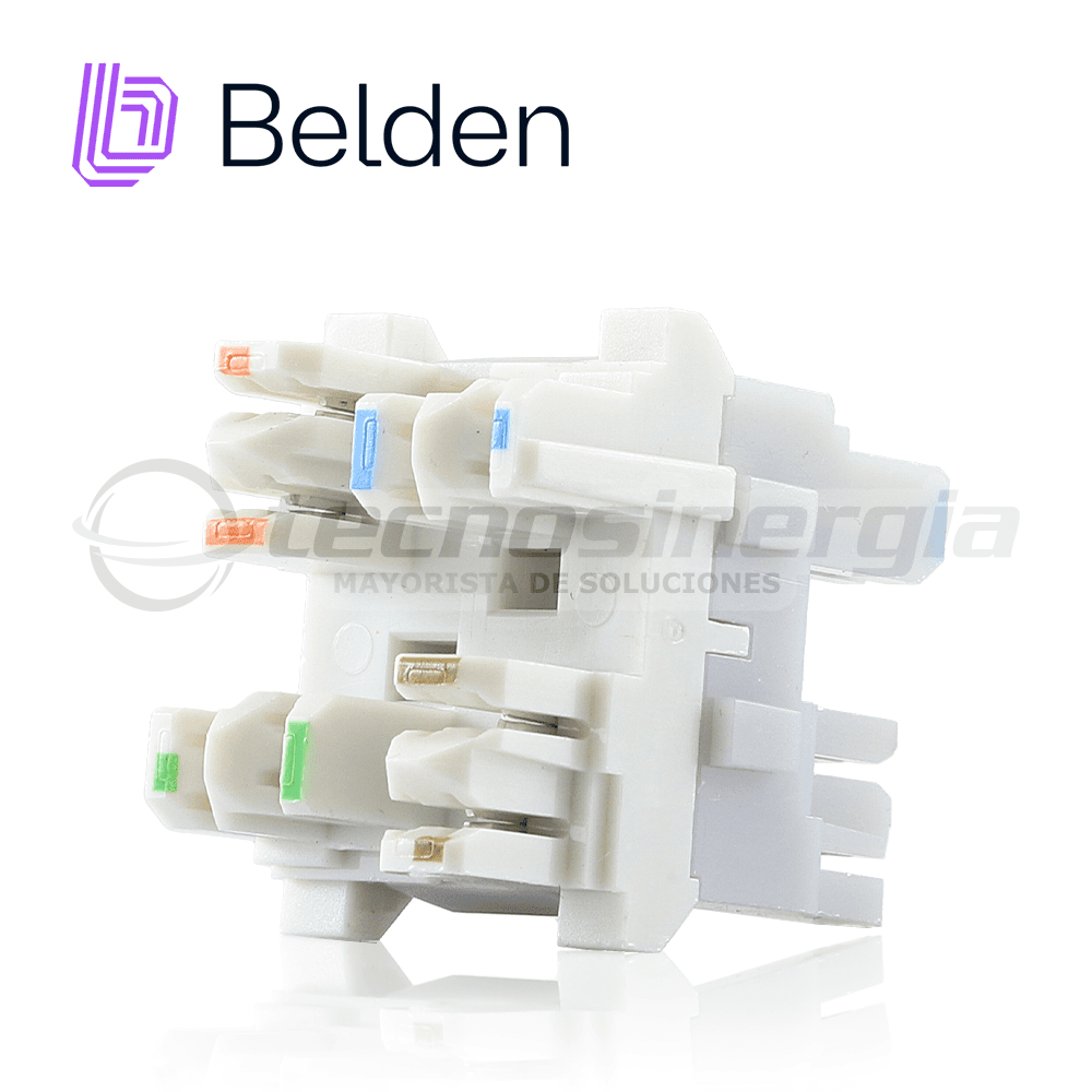 BLOQUE DE CONEXION 4 PARES BELDEN AX104139 CAT 6A 10GX TERMINACION 568A/B GRIS  - Miniatura 2