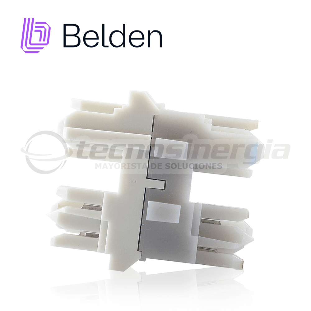 BLOQUE DE CONEXION 4 PARES BELDEN AX104139 CAT 6A 10GX TERMINACION 568A/B GRIS  - Miniatura 4