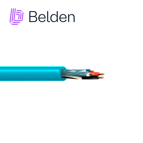 CABLE DE ILUMINACION Y AUTOMATIZACION BELDEN 1392A G751000 / INTERIOR / AQUA / 2 CONDUCTORES 18 AWG (ALIMENTACION) NO BLINDADO + 2 CONDUCTORES 22 AWG (DATOS) BLINDADO / FORRO PVC / CMR / BOBINA / 1,000 PIES 305 METROS - Miniatura 2