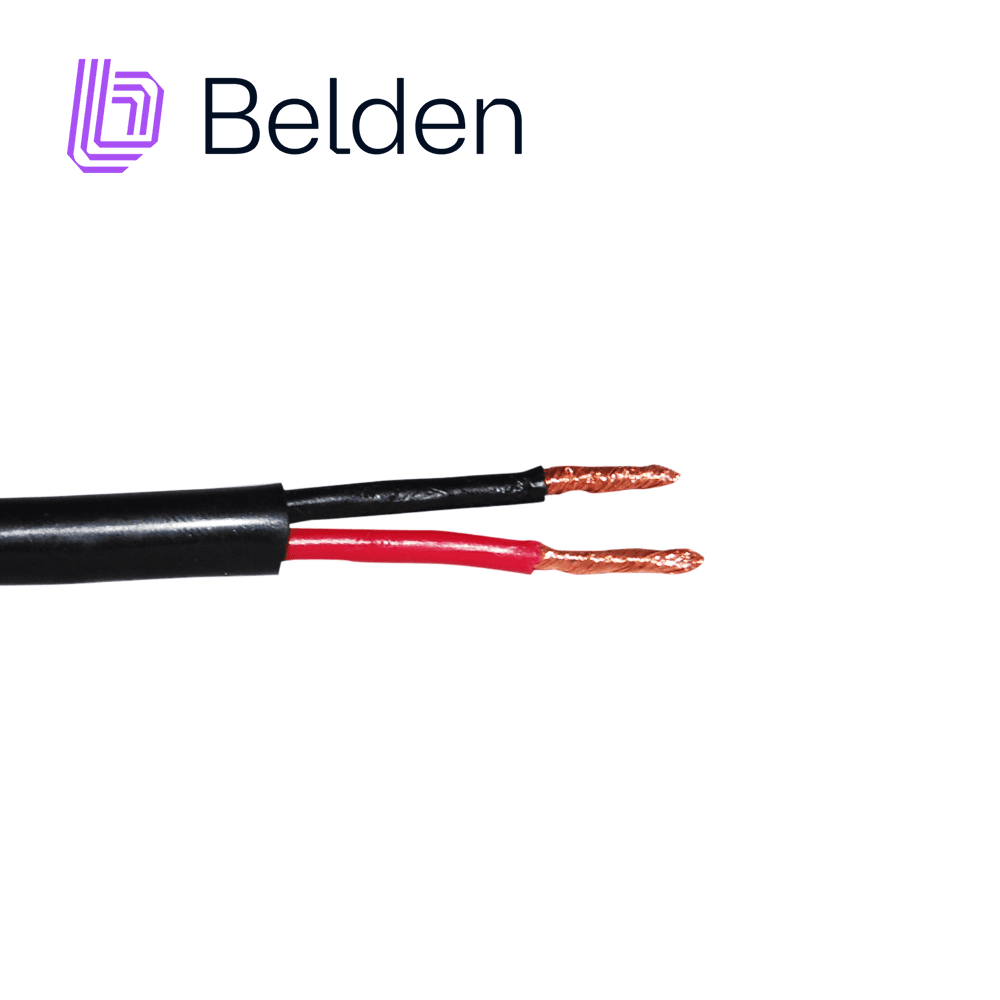 CABLE PARA ALTAVOZ BELDEN 1309A 0101000 / INTERIOR/EXTERIOR / NEGRO / 2 CONDUCTORES / 14 AWG / MULTIFILAR / FORRO PVC / CM / FLEXIBLE / BOBINA / 1,000 PIES 305 METROS - Miniatura 3