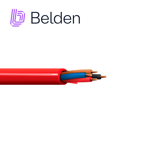 CABLE DE ALARMA CONTRA INCENDIOS BELDEN 5302UL 002U1000 / INTERIOR / ROJO / 4 CONDUCTORES / 18 AWG / SOLIDO / FORRO PVC / CMR - FPLR / EN CAJA / 1,000 PIES 305 METROS - Miniatura 2
