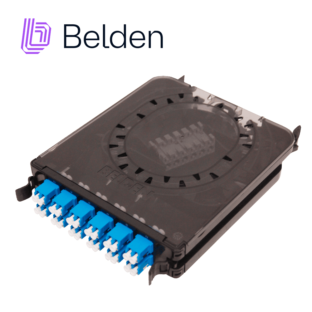 CASSETTE FX ECX BELDEN MONOMODO FCSX12LDFS / OS2 / AZUL / LC DUPLEX / 12 PUERTOS - Miniatura 2