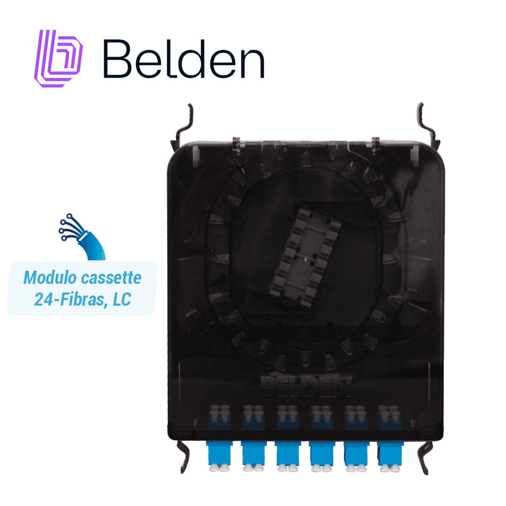 CASSETTE FX ECX BELDEN MONOMODO FCSX12LDFS / OS2 / AZUL / LC DUPLEX / 12 PUERTOS - Miniatura 4