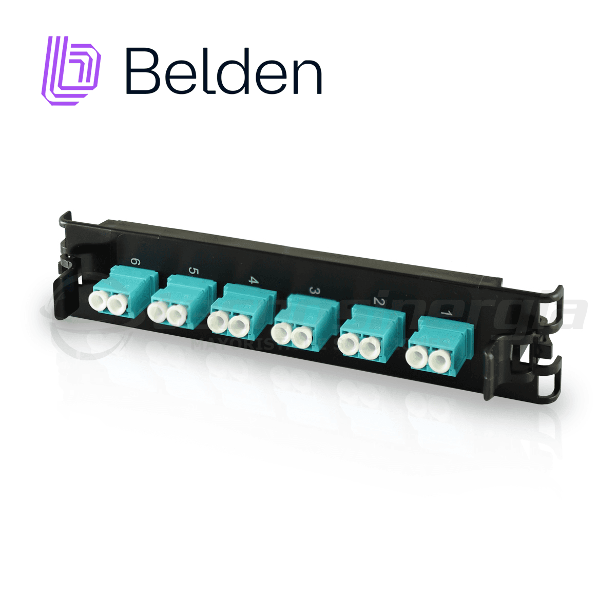 FRAME FX ECX MULTIMODO BELDEN FF3X06LD / OM3 / AQUA / LC DUPLEX / 6 PUERTOS - Miniatura 2