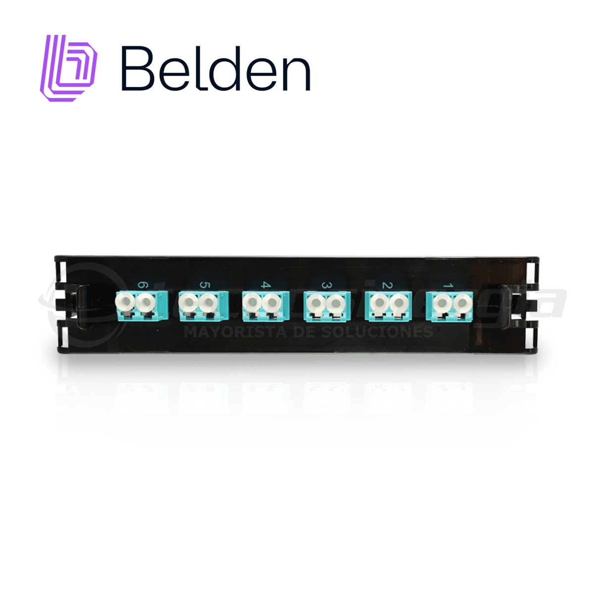 FRAME FX ECX MULTIMODO BELDEN FF3X06LD / OM3 / AQUA / LC DUPLEX / 6 PUERTOS - Miniatura 3