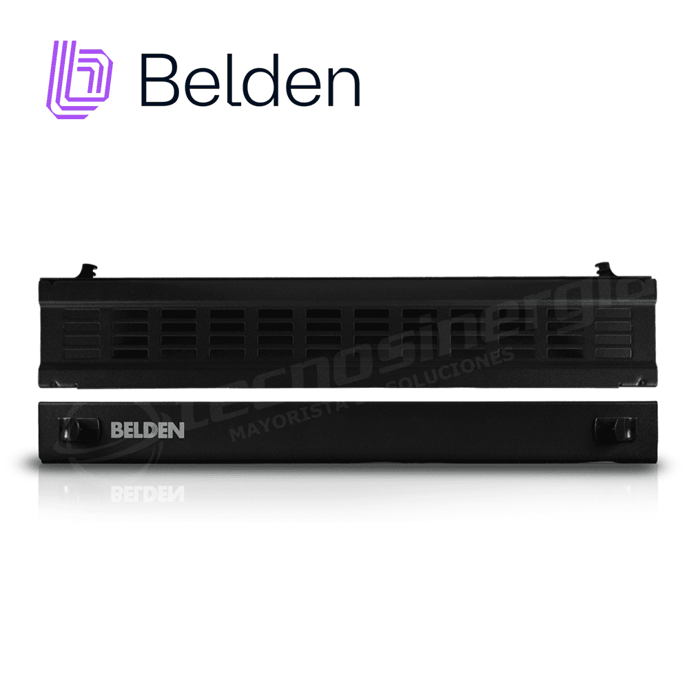CHAROLA FIBRA OPTICA BELDEN AX105563 ALTA DENSIDAD P/4 ADAPTADORES VACIA NEGRO - Miniatura 2