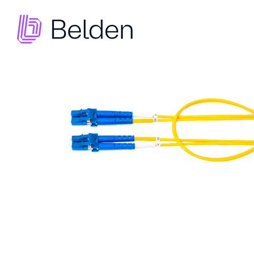 JUMPER DE FIBRA OPTICA MONOMODO BELDEN FPSLDLD003M / INTERIOR  / AMARILLO / OS2 / LC DUPLEX - LC DUPLEX /  9/125 MICRAS / OFNR / 3 METROS - Miniatura 2