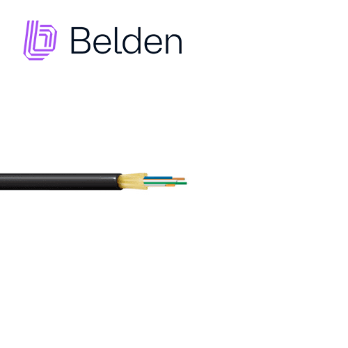 FIBRA OPTICA BELDEN FD4D006R9 / INTERIOR/EXTERIOR / NEGRO / OM4 / 6 HILOS / FORRO PVC / OFNR / BOBINA / 1,640 PIES 500 METROS - Miniatura 2